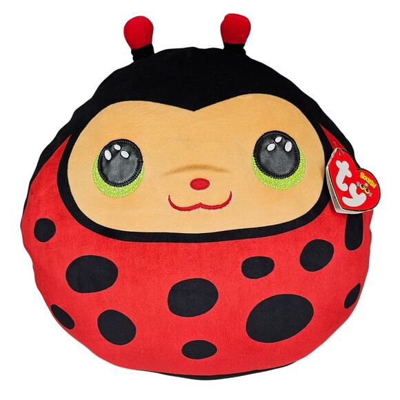 TY SQUISH-A-BOOS “IZZY” THE LADYBUG – 12” TRADE SHOW EXCLUSIVE – 2021 PLUSH - Picture 1 of 10